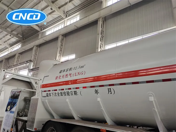 Stainless Stee 52.5M3 Lng Fuel 52.5kl Tanker 525000 Liters Lng Tanker